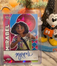 2026 Topps Disney Chrome Sapphire Encanto Mirabel Facsimile Auto #FA-15 1/1 picture