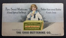 Churngold Butter Ink Blotter Cincinnati Ohio C 1920’s Cute Kid RARE picture