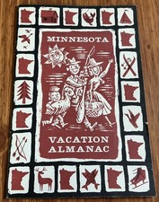 Vtg Minnesota Vacation Almanac Book Paperback 1950s picture