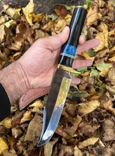 12” Handmade Carbon Steel Hunting Bowie Knife Fixed Blade Tactical Collectible picture