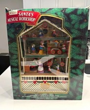 Mr Christmas Santa’s Musical Workshop Animated 15 Carols Lights Tested Works Box picture