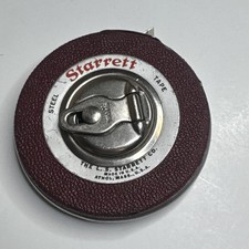 VTG L.S. Starrett Co. 25 Ft Steel Diameter Tape Measure DIA Inches Athol MA USA picture