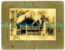 Philippines - TYPICAL FILIPINO HOUSE - c1890s Vintage Photograph Manila/Pampanga picture