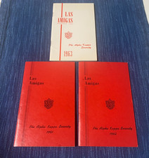 Vintage 1961-63 Las Amigas Phi Alpha Kappa Sorority Directory Handbook Lot 91B picture