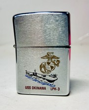 ViIETNAM ERA 1973 Zippo USS OKINAWA LPH-3 Lighter R.G. KISE R A Co WPN SPLT picture