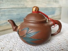 Small Chinese YiXing Zisha Teapot Red Clay China Twig Leaf Nut Design  picture