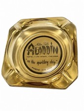 Vintage Milton Prell's Aladdin Hotel Las Vegas  Glass Ashtray 1960s RARE picture
