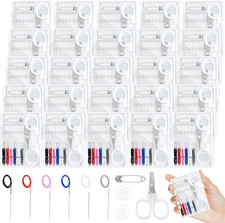 60 Boxes Mini Sewing Kit, Pre-Threaded Travel Sewing Kit with Scissors picture