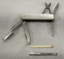 Victorinox Mother of Pearl Handle Swiss Army Knife Rostfrei - Chipped Handle picture
