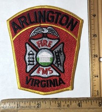 Vintage Arlington Virginia Fire Department Patch Rescue Emergency EMS picture