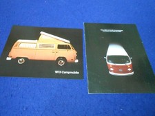 Original 1973 VW Campmobile and Station Wagon Lot of 2 Brochures picture