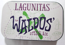 Lagunitas Brewing Waldos Special Ale  Stash Tin - Bottle Opener - Waldos Sticker picture