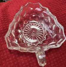 Vintage Classy Fostoria Crystal Handled Nappy Candy Dish No chips or cracks picture