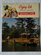Enjoy Life See Do More in Wisconsin Picture Book Color Pics Travel Guide 1960 WI picture