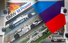 Vintage 1980s BMW M Power Motorsport Poster F1 F2 528i M1 West Germany picture