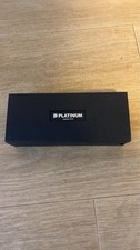 Excellent PLATINUM #3776 CENTURY Rhodium Black Diamond SF F Fountain Pen Japan picture
