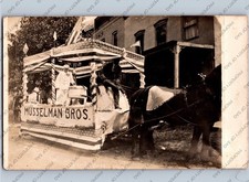 WOW c1915 MUSSELMAN BROS LUMBER FLOAT PARADE NEW HOLLAND PENNSYLVANIA PA RPPC picture