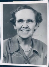 1949 Press Mrs FA Gillis Fort Worth TX Mother American Committee Smile Photo picture