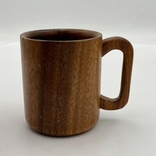 House Of MonkeyPod Wood Coffee Mug Cup Hawaii's Finest Pencil Holder  Tiki Bar picture