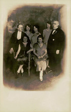 Berlin Germany Family Group Portrait 1927 RPPC Postcard Neukölln Orpheum picture