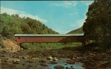Old Covered Bridge Forksville PA Postcard Ektachrome Joe Kast Chambers Unposted picture