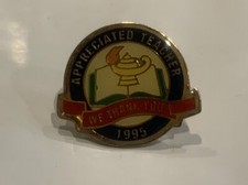 Appreciated Teacher 1995 We Thank You Lapel Hat Pin BQ picture