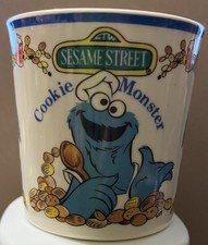 Vintage 1971-1977 COOKIE MONSTER Mug Sesame Street Muppets, smoke free home picture