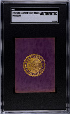Missouri 1912 L23 Leather State Seals PURPLE—GOLD SEAL SGC AUTHENTIC picture