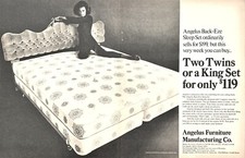 Angelus Furniture Mfg Co Double Wide Centerfold Los Angeles Vtg Mag Print Ad picture