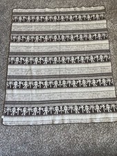 Vtg LL Bean Wool Blanket One Weave Indigenous Designs RARE picture