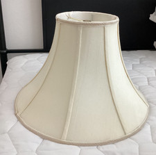 Lenox Quoizel Lamp Original Ivory Silk Shade Excellent Shade ONLY picture