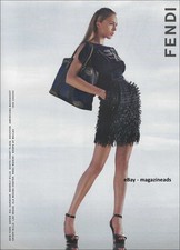 FENDI 1-Page PRINT AD Spring 2007 RAQUEL ZIMMERMANN woman's legs thighs feet picture