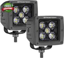 LED Cubes 2PCS 3 Inch 100W CREE LED Pods Ditch Lights  lightweight and  in wide picture