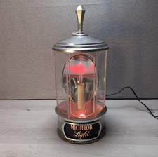 Vintage Michelob Light Draught Beer Crystal Lamp Mounted Wall Sconce Union USA picture