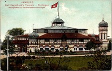 Postcard Germany Hamburg Stellingen Hagenbeck Tierpark Main Building picture