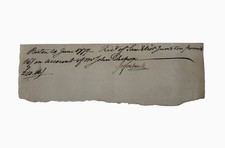 RARE 1777 REVOLUTIONARY WAR Continental NAVY - John Deshon Navy Board  picture