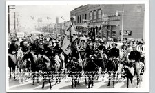 SHERIFF'S POSSE lordsburg nm postcard new mexico real photo rppc western street picture