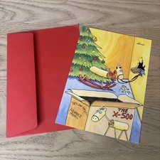 Vintage The Far Side Rocking Horse X-500 Comic Humor 80’s 90’s Funny Christmas picture