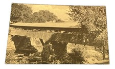 c1940 Taftsville Covered Bridge Woodstock VT Not Posted Postcard picture