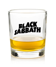Black Sabbath - Rock and Roll - 10oz Rocks Glass Handmade Whiskey Bourbon Vodka picture