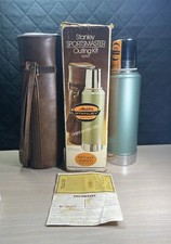 VTG 1979 Aladdin's Stanley Sportsmaster Outing Kit Thermos w/ Case & Box Papers picture