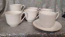 6 Set ( 12 Pcs ) Donegal Parian China Gallery Collection Tea Cups And Saucers picture