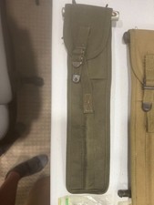 WWII US M1 Garand Cleaning Rod Set USGI Case C6573 OD Canvas Original Kit 1945 picture