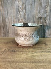 Antique Enameled Porcelain Spittoon Cuspidor From Local Bank History K52C picture