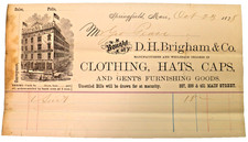 1878 Billhead D.H. Brigham & Co. Springfield Mass.,to Geo. Pease $18 picture