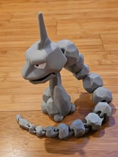 Onix Flexible Articulated 3D Print w/ Stand - Pokemon Toy Figure picture