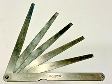 Vintage L.S. Starrett No. 172C Long Blade Tapered Feeler Gauge Machinist Tool US picture