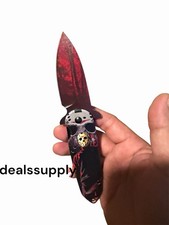 Jason Voorhees Spring Assisted Pocket Knife Metal picture
