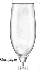 Berebi New 8 Oz Flute Bowl Topper 4 my stems  MADE & SOLD BY EDGAR BEREBI picture