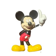 Vintage 1988 Disney Mickey Mouse PVC Figure Red Shorts Yellow Shoes picture
